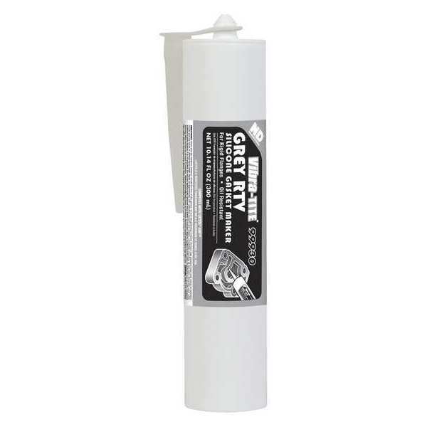 Silicone Gasket Sealant, 300 mL, Gray, Temp Range -65 to 500 Degrees F