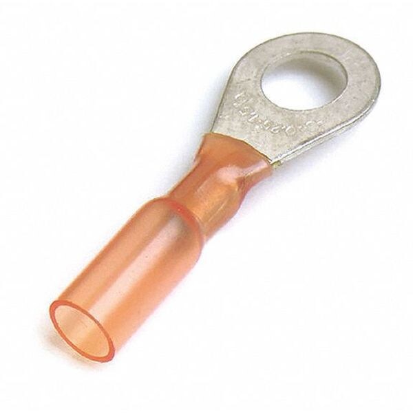 22-18 AWG Heat Shrink Ring Terminal 1/4