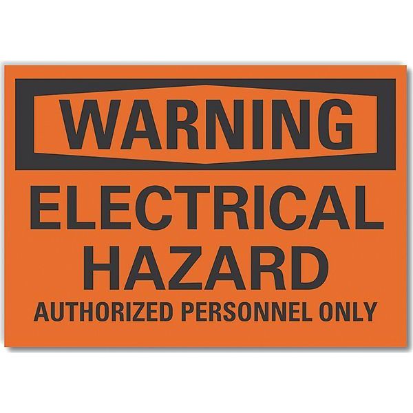 Decal, Warning Electrical Hazard, 7 x 5