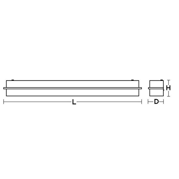 Apex - Vanity Light Fixture - 3 Ft, Height: 4