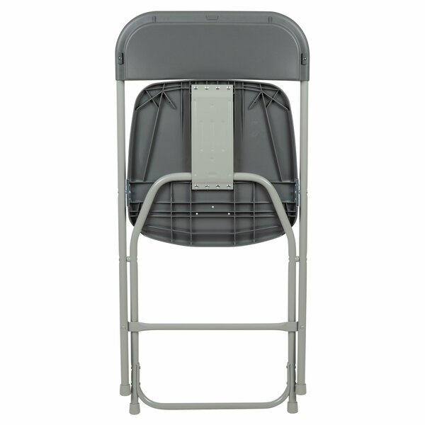 Hercules Series Plastic Folding Chair Grey - 2 Pack 650LB Weight Capacity Comfortable Event Chair-Lightweight Folding Chair