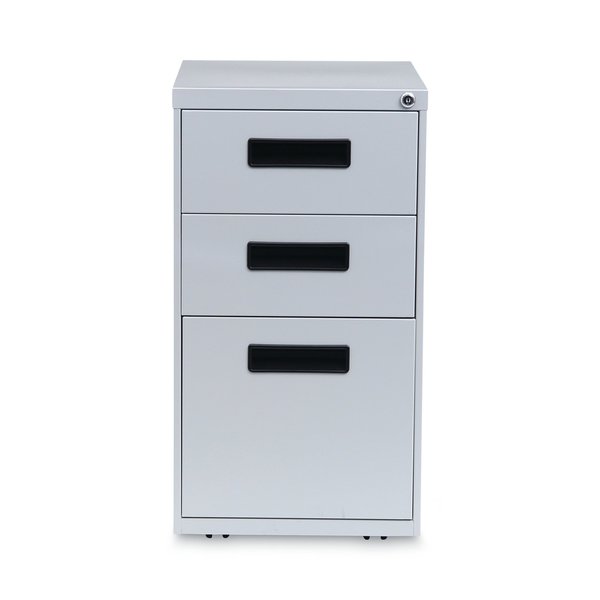 14.96 in W 3 Drawer File Cabinets, Light Gray