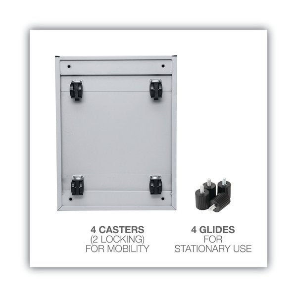 14.96 in W 3 Drawer File Cabinets, Light Gray