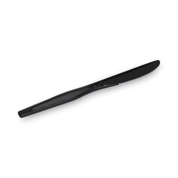 Disposable Knife, Black, Heavy-Medium Weight, PK1000