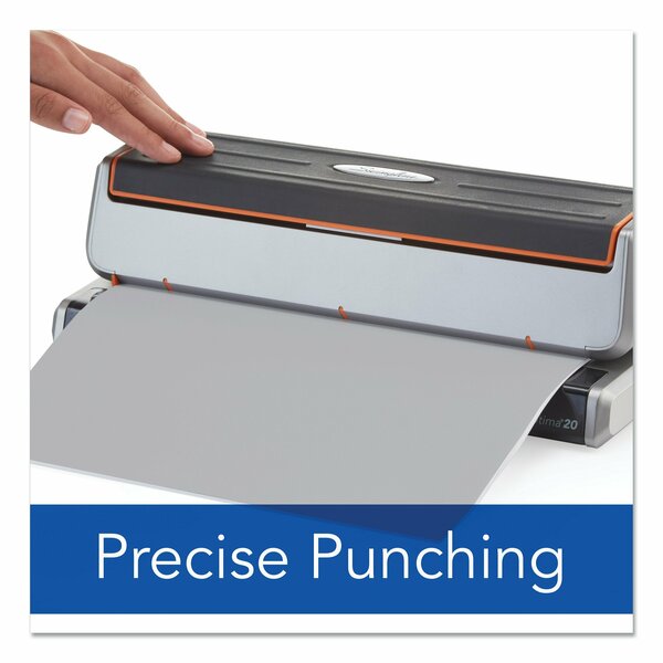 Electric 3 Hole Punch, 20 Sheet, Silver