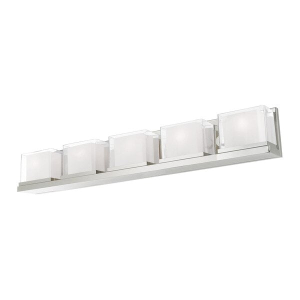 Duval 5 Light Polished Chrome Bath Vanity