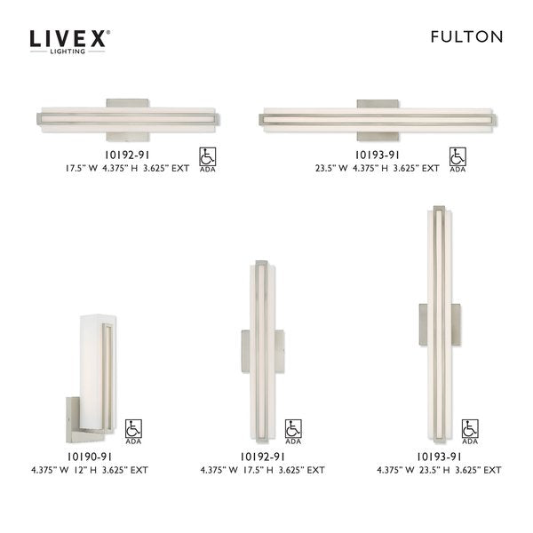 Fulton N/A Light Brushed Nickel ADA Bath Vanity