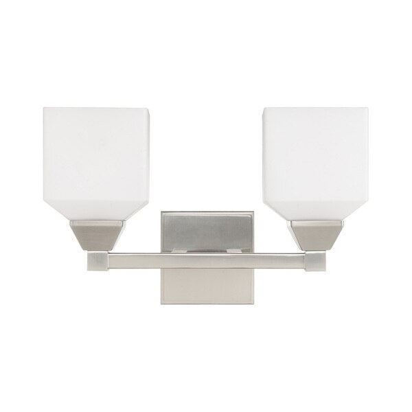 Aragon 2 Light Brushed Nickel Bath Vanity