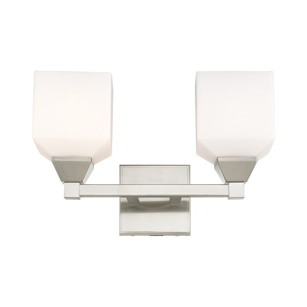 Aragon 2 Light Brushed Nickel Bath Vanity