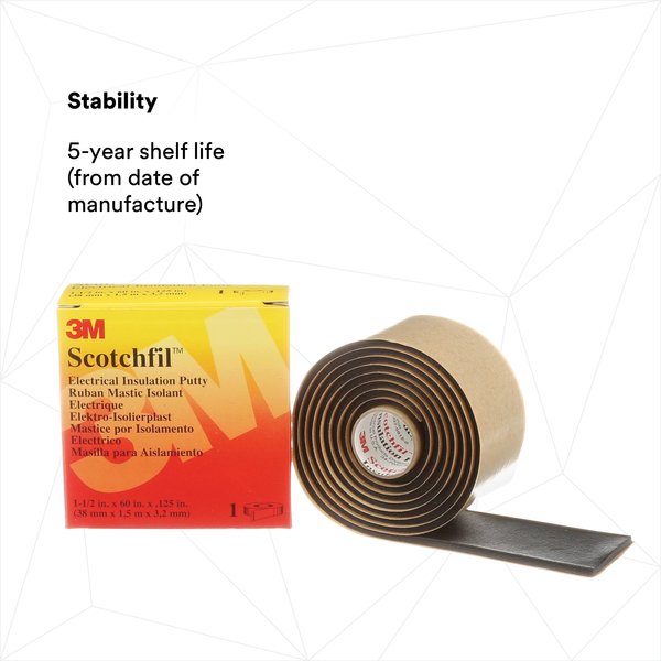 Electrical Insulation Putty, 5 ft, PK12