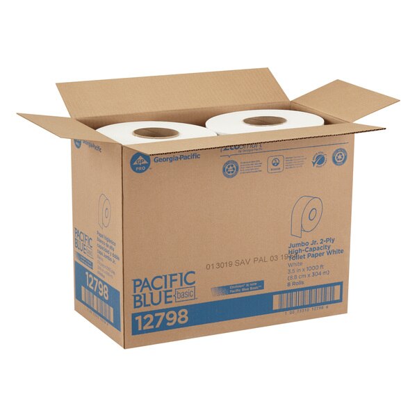 Toilet Paper, Continuous Roll, 8 PK