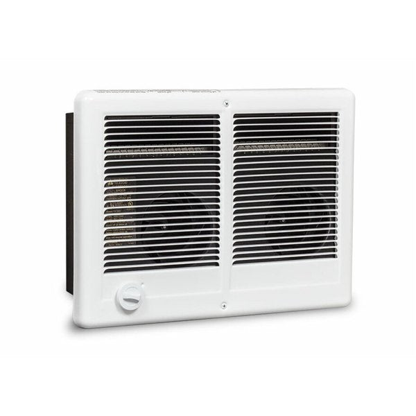 Recessed Electric Wall-Mount Heater, Recessed or Surface, 3000/2250W W, 240V AC, Black