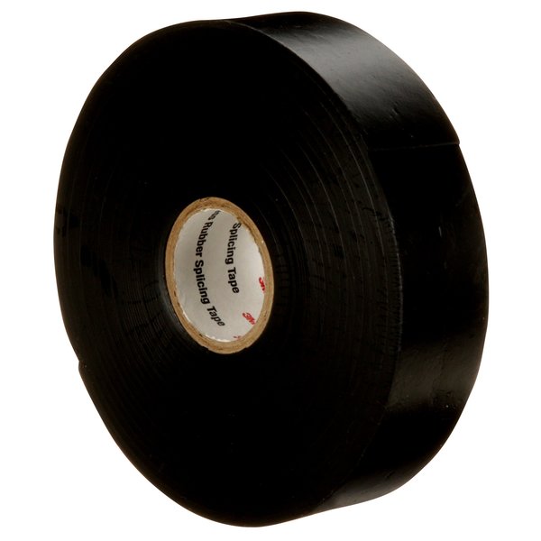 Rubber Electrical Tape, 130C, Scotch, 1 in W x 30 ft L, 30 mil thick, Black, 1 Pack