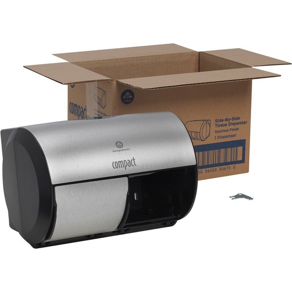 Toilet Paper Dispr, Coreless, 7-1/8 In. H
