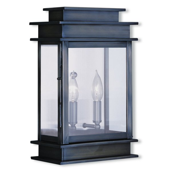 Princeton 2 Light Vintage Pewter Outdoor