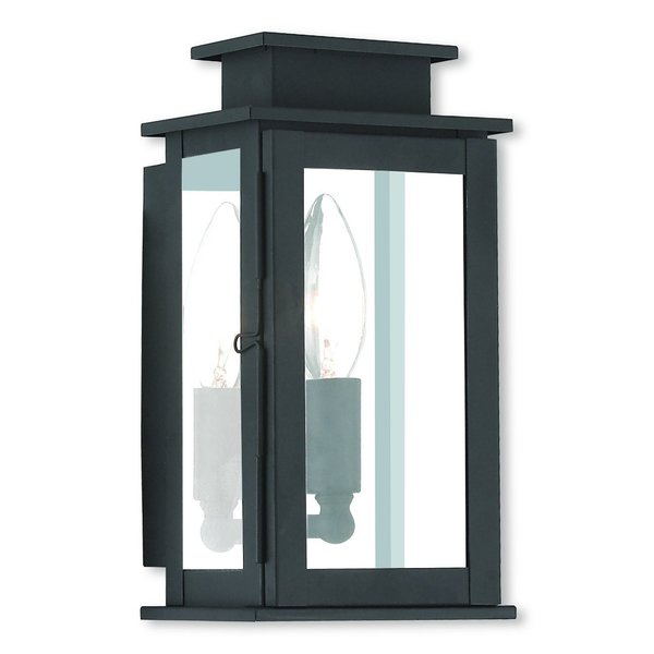 Princeton 1 Light Black Outdoor Wall Lan