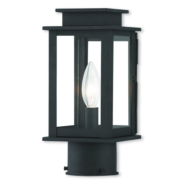 Princeton 1 Light Black Outdoor Post Top Lantern