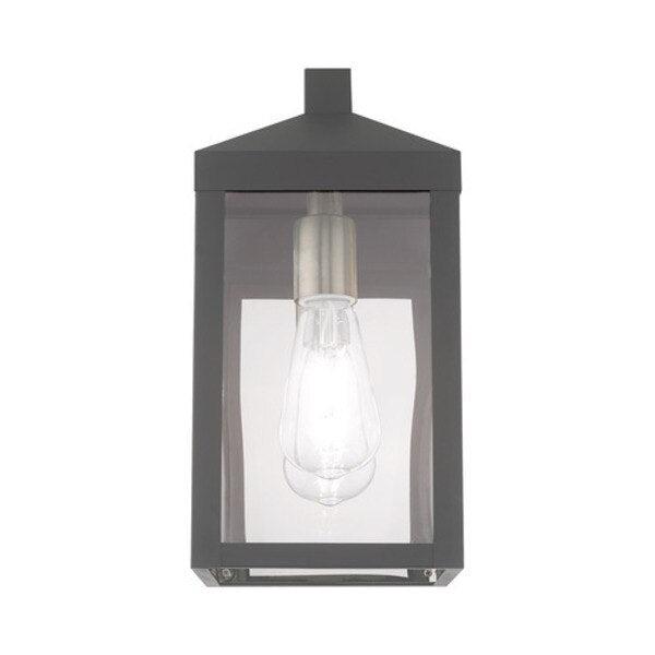 Nyack 1 Light Scandinavian Gray Outdoor Wall Lantern