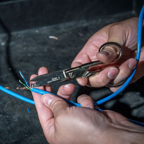Electrician's Scissors, Nickel Plated