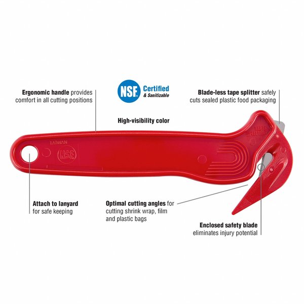 6-1/2 in. Fixed Blade Disposable Film Cutter