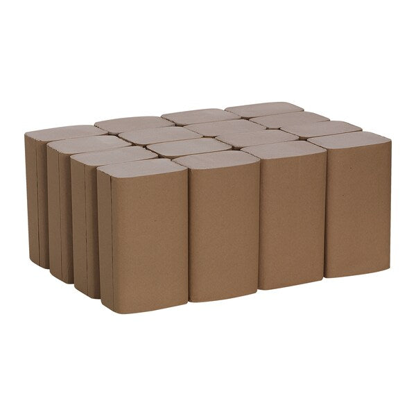 Pacific Blue Basic Single Fold Paper Towels, 1, 250, Brown, 16 PK