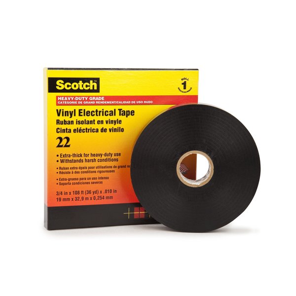 Electrical Tape, 10 mil, 3/4