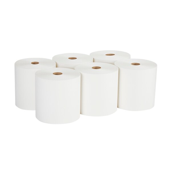 Pacific Blue Select Hardwound Paper Towels, 1, Continuous Roll, 1000 ft, White, 6 PK