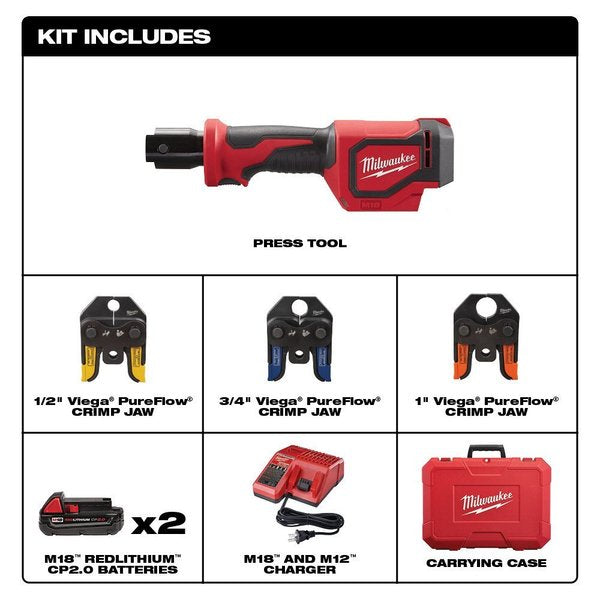 Cordless Press Tool Kit, 18.0V