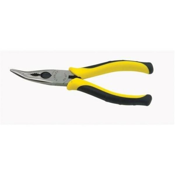 6 3/8 in Bent Needle Nose Plier Ergonomic Handle