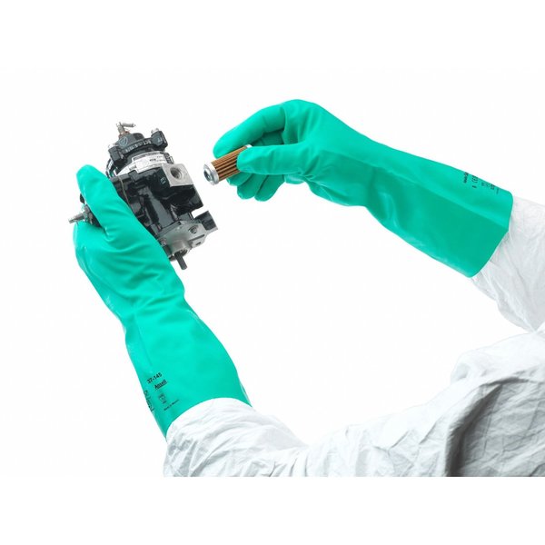 Chemical Resistant Glove, 11 mil, Sz 10, PR