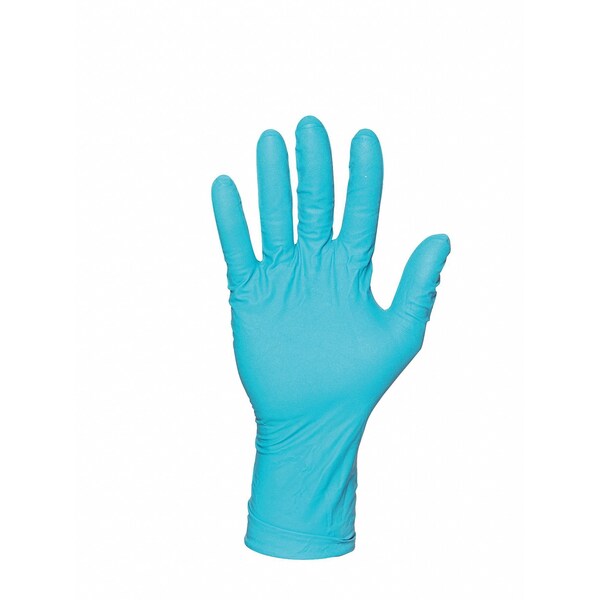 Microflex Disposable Nitrile Gloves, Exam Grade, Fully Textured, Powder-Free, L, Green, 50 Pack