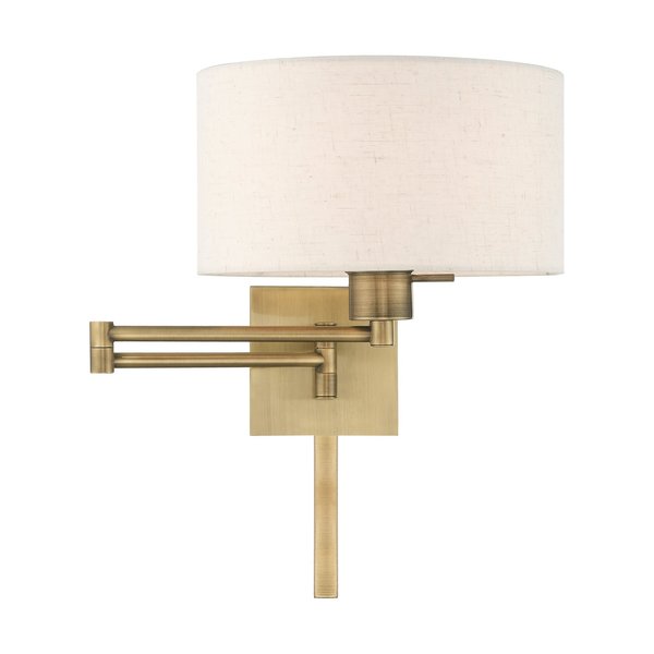 Swing Arm Wall Lamps 1 Light Antique Brass Swing Arm Wall Lamp
