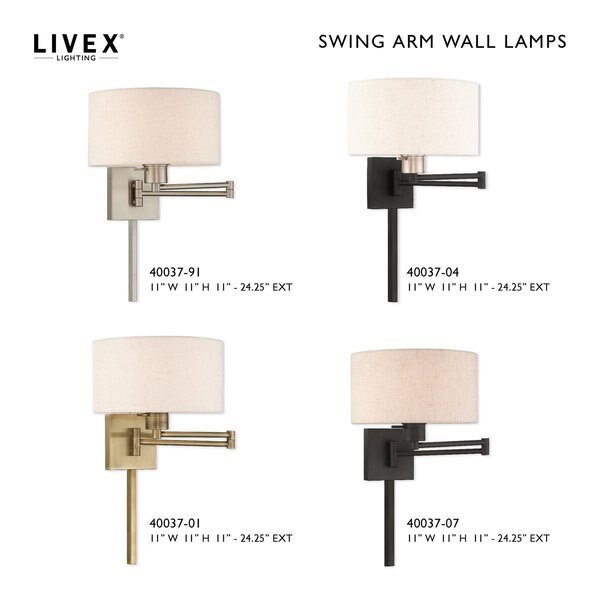 Swing Arm Wall Lamps 1 Light Antique Brass Swing Arm Wall Lamp