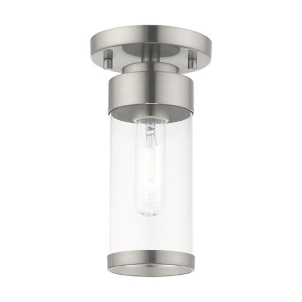 Hillcrest 1 Light Brushed Nickel Ceiling