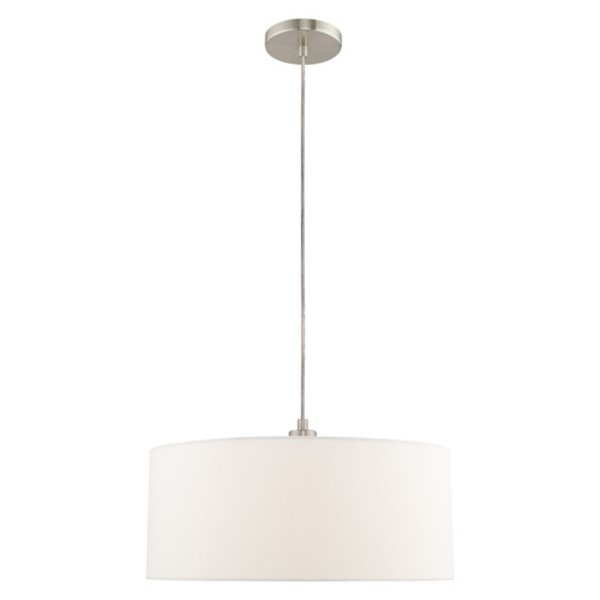 Clark 1 Light Brushed Nickel Pendant Chandelier