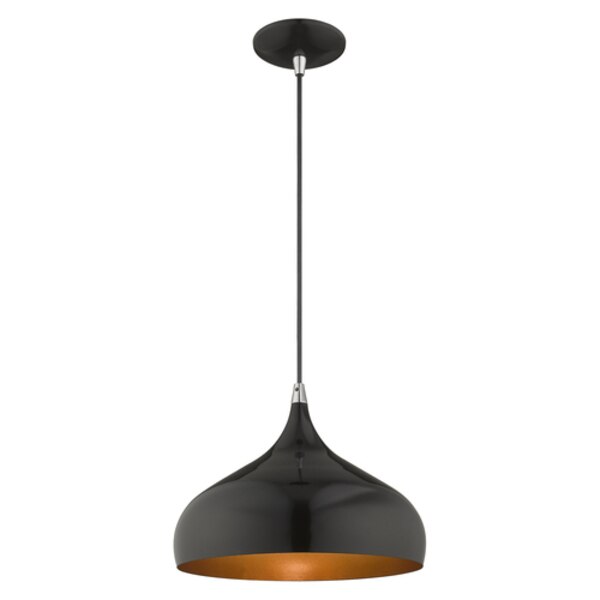 Metal Shade Mini Pendants 1 Light Shiny