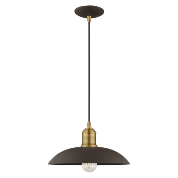 Metal Shade Mini Pendants 1 Light Bronze