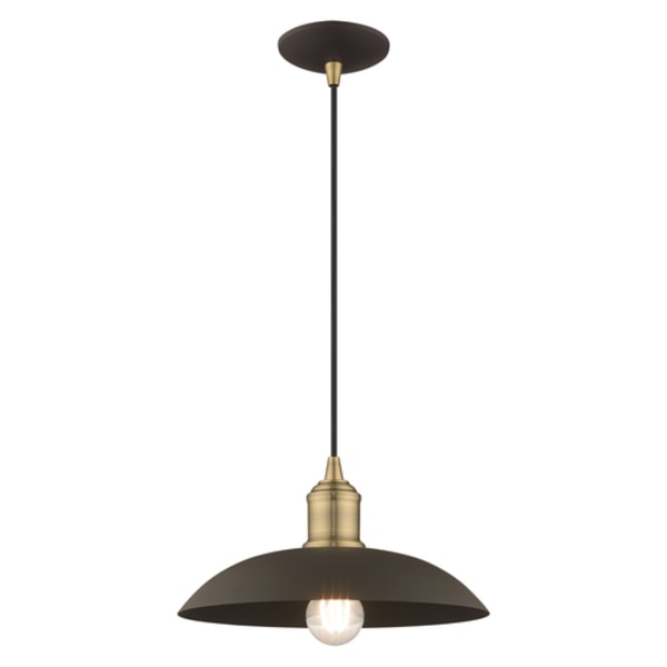 Metal Shade Mini Pendants 1 Light Bronze