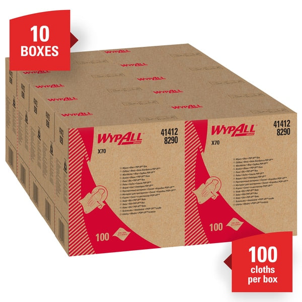Dry Wipe, Blue, Pop Up Box, Hydroknit, Manufacturing Facility, Automotive Repair Shop, Industry