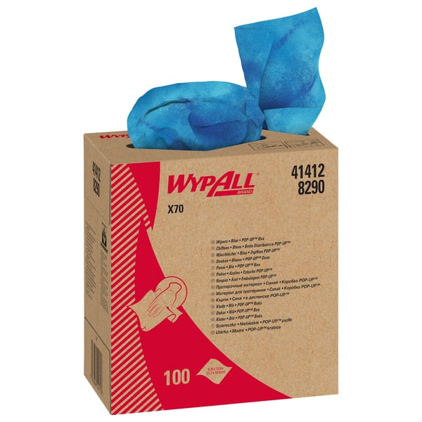 Dry Wipe, Blue, Pop Up Box, Hydroknit, Manufacturing Facility, Automotive Repair Shop, Industry