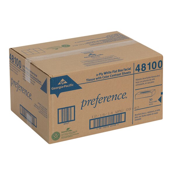 Preference 2 Ply Facial Tissue, 100 Sheets