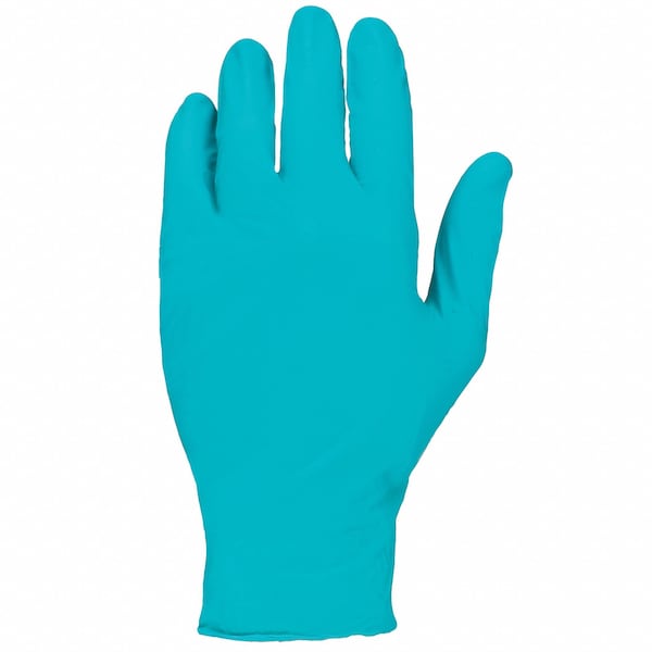 TouchNTuff, 9 1/2 in Chemical Resistant Gloves, Nitrile, Powder-Free, Large (9), 5 mil, 100 Pack
