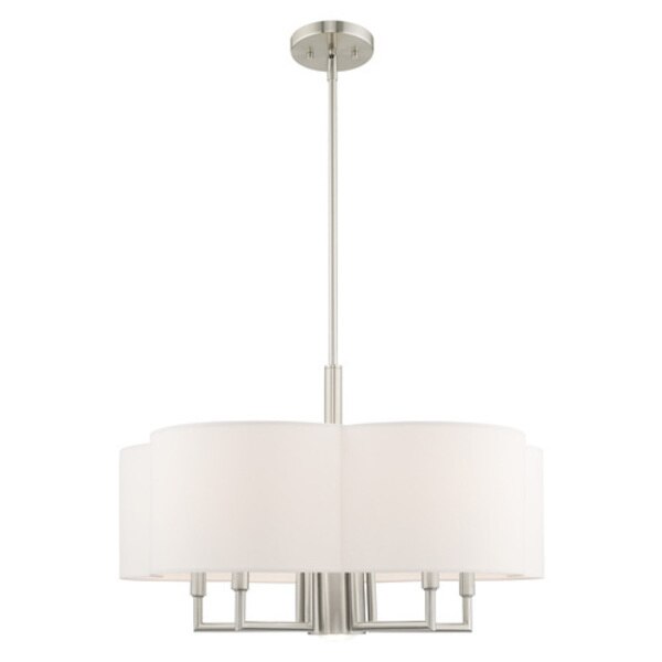 Chelsea 6 Light Brushed Nickel Pendant C