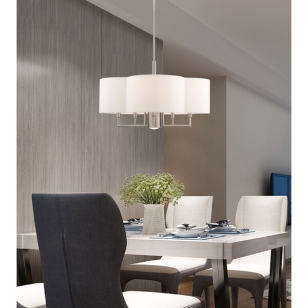Chelsea 6 Light Brushed Nickel Pendant C
