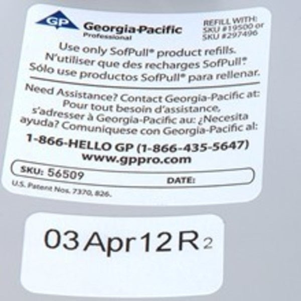 Toilet Paper Dispr, Centerpull, (2) Rolls