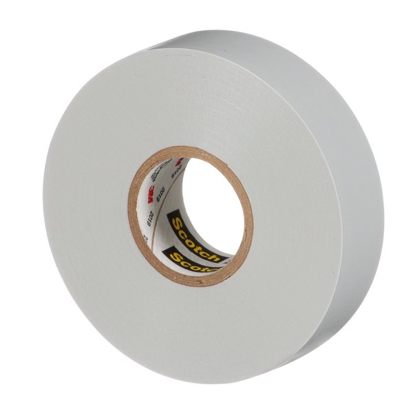 Vinyl Electrical Tape, 35, Scotch, 3/4 in W x 66 ft L , 7 mil thick, Gray, 1 Pack