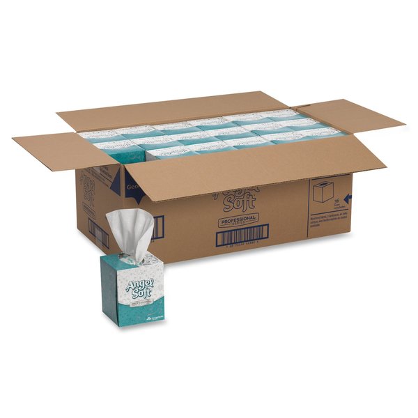 Angel Soft Professional Series 2 Ply Facial Tissue, 96 Sheets, PK 36