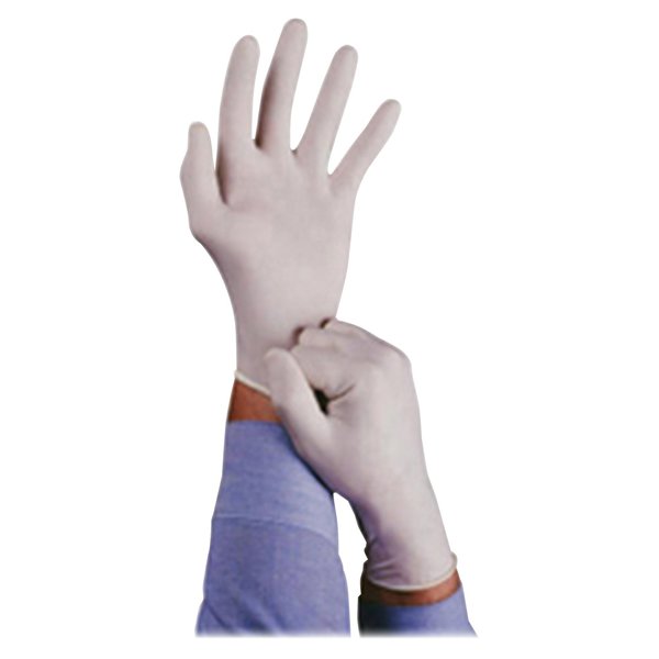 Lightweight Latex Exam Gloves, Natural Rubber Latex, Powder Free, Natural, 100 PK