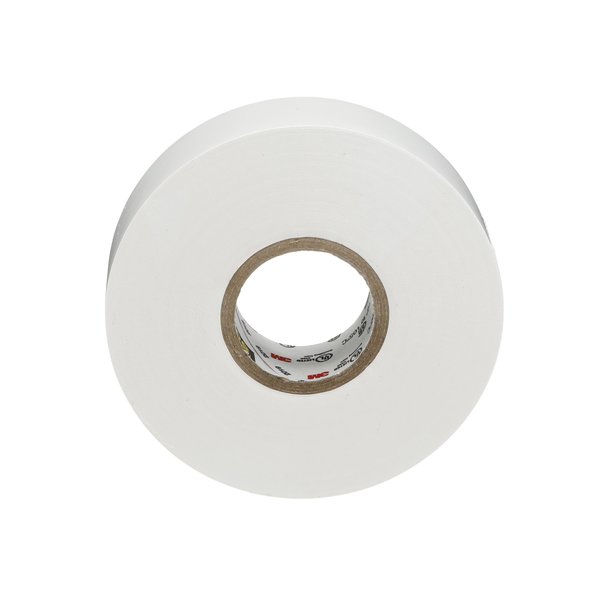 Vinyl Electrical Tape, 35, Scotch, 3/4 in W x 66 ft L, 7 mil thick, White, 1 Pack