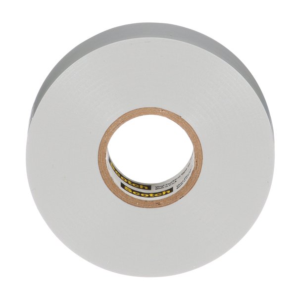 Vinyl Electrical Tape, 35, Scotch, 3/4 in W x 66 ft L , 7 mil thick, Gray, 1 Pack